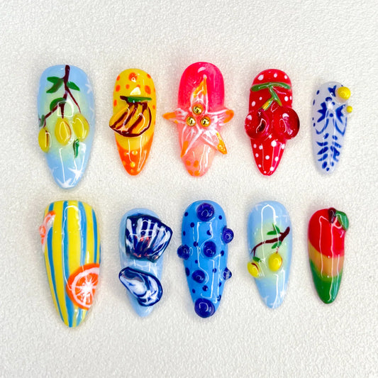 Tropical Fruit Fiesta - LRIS NAILS