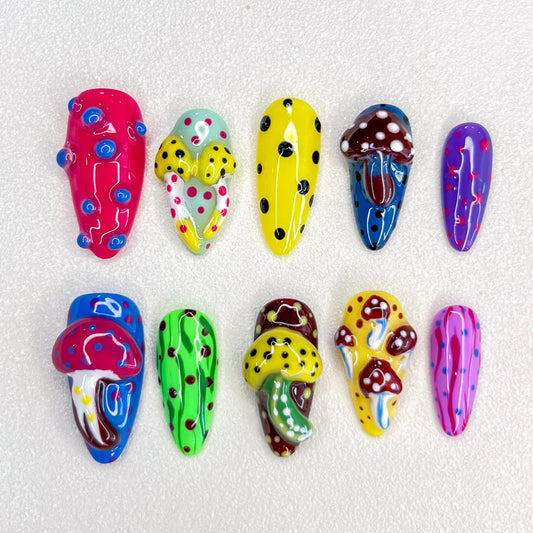 Mystic Mushrooms - LRIS NAILS