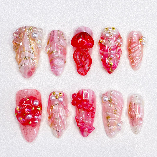 B Jellyfish Jewel - LRIS NAILS