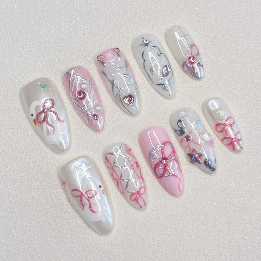 Ribbon Reverie - LRIS NAILS