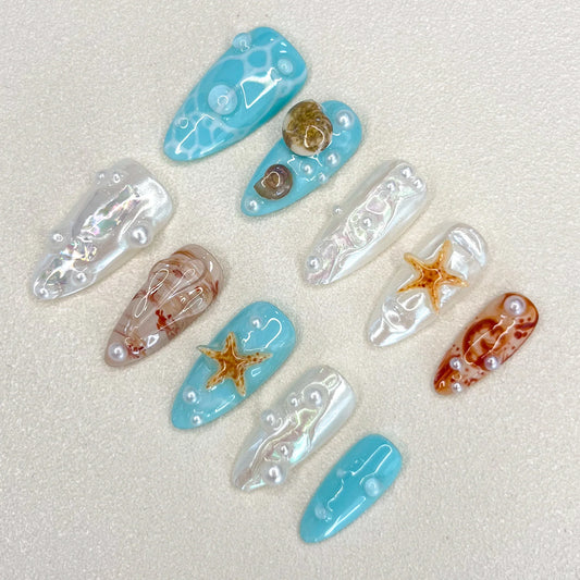 Ocean Pearls - LRIS NAILS