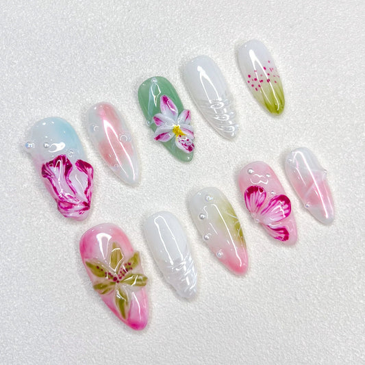 B Floral Elegance - LRIS NAILS