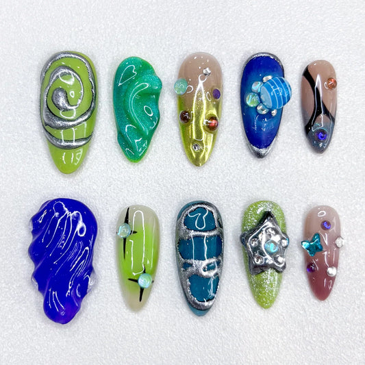 Emerald Cascade - LRIS NAILS