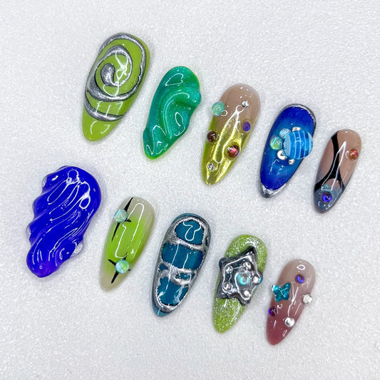 Emerald Cascade - LRIS NAILS