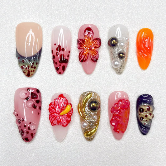 Molten Bloom - LRIS NAILS