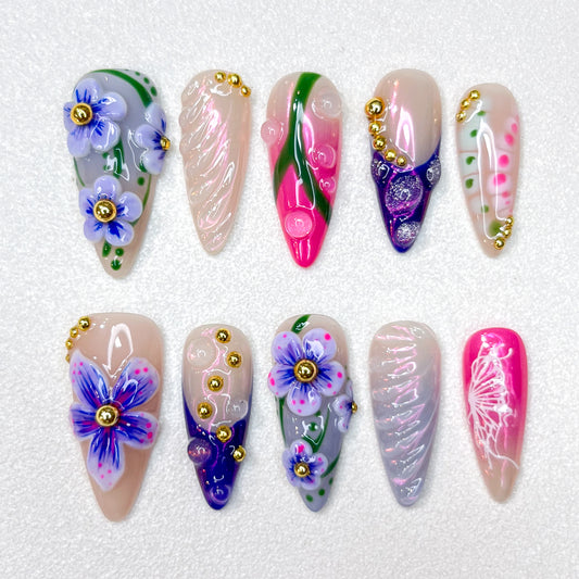 Violet Whimsy - LRIS NAILS