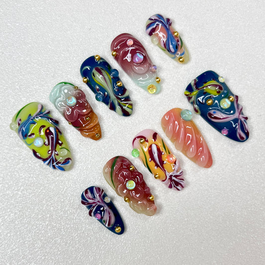 Electric Bloom - LRIS NAILS