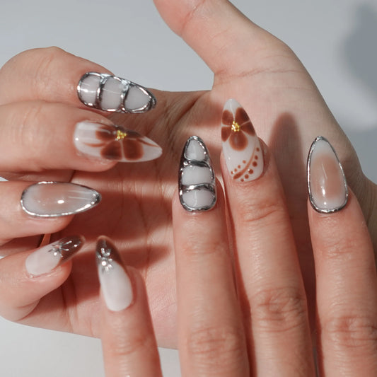 Brown Metal Blaze - LRIS NAILS