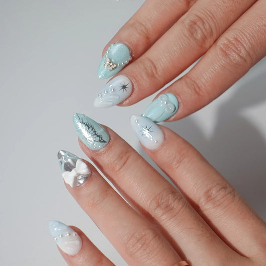 Frosted Serenity - LRIS NAILS