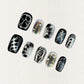 Galactic Vibes press-on nails featuring galaxy swirls and star patterns for an out-of-this-world appearance.