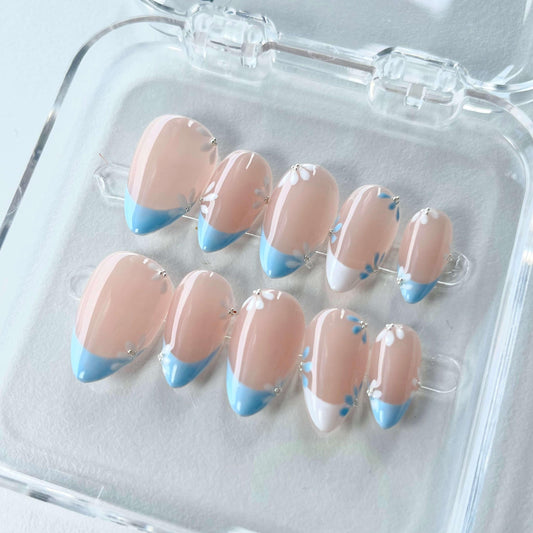Azure Sky Blossom - LRIS NAILS